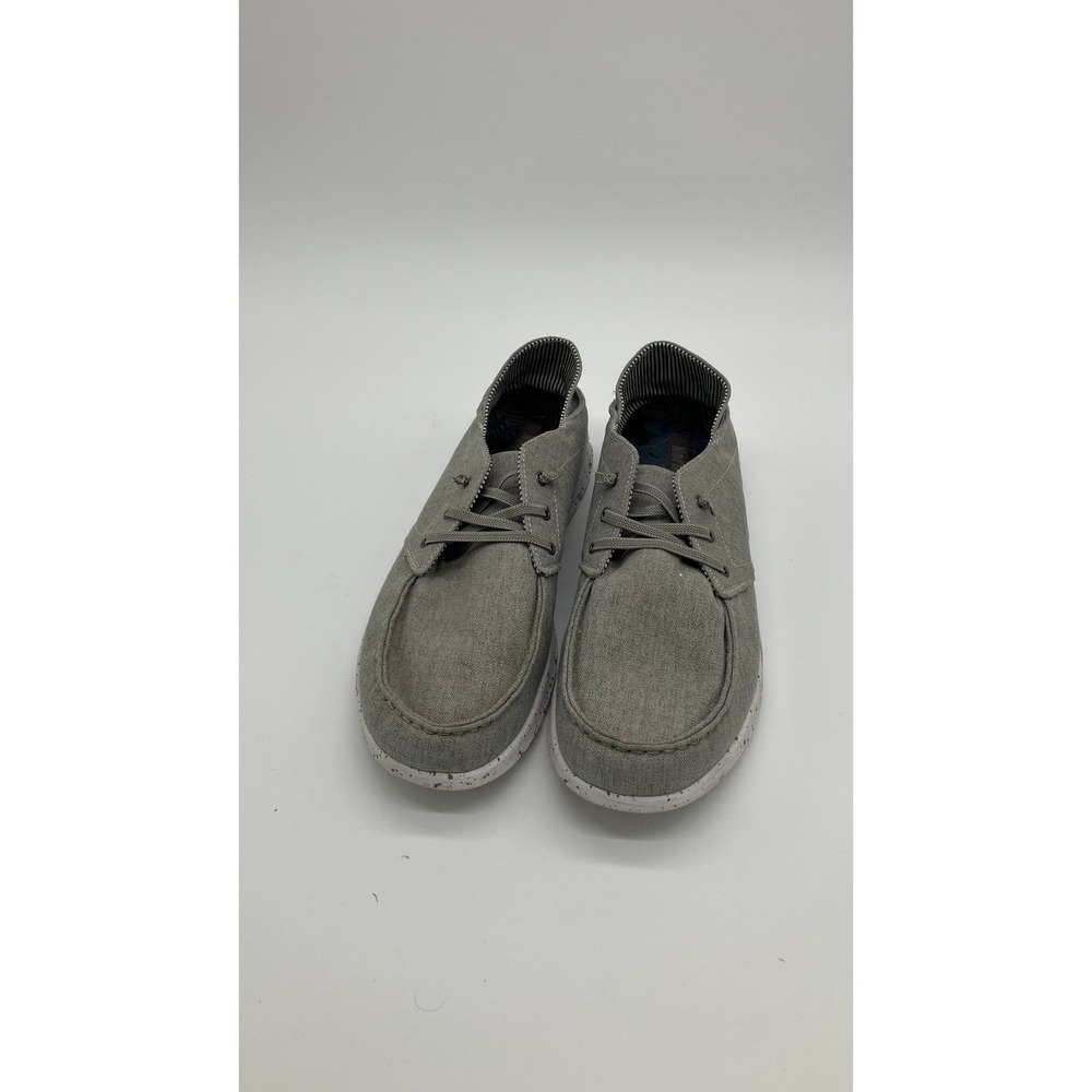 Northside Grey Canvas Slip On Shoes Mens Size 12 Loafers Casual Moc Toe Sneakers
